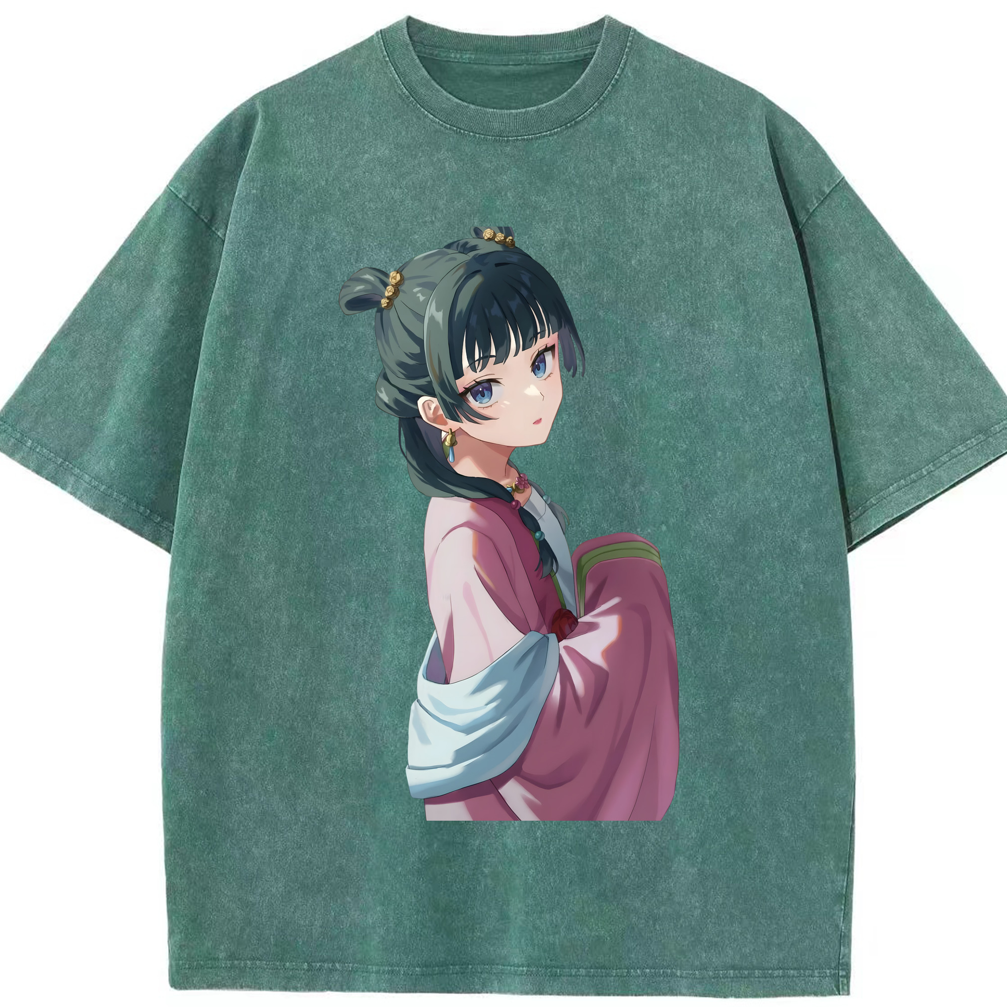 （画像用） 薬屋のひとりごと The Apothecary Diaries 綿100% ヴィンテージ風 半袖Tシャツ（フロントプリント）